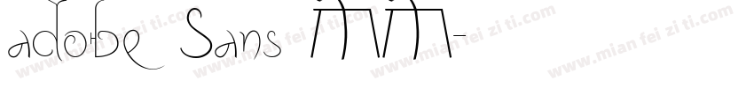 adobe Sans MM字体转换